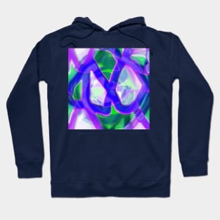 Blue, green and purple II Hoodie